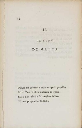 II. Il Nome Di Maria