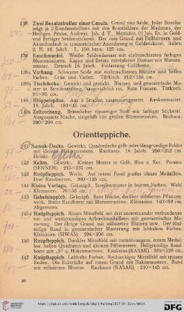 Orientteppiche (Nr. 141-174)