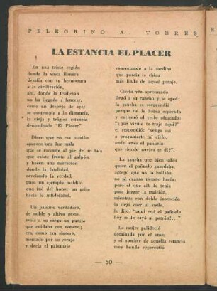 La estancia "El Placer"