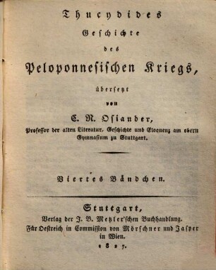 Geschichte des Peloponnesischen Kriegs, 4. (1827). - S. 362 - 485.
