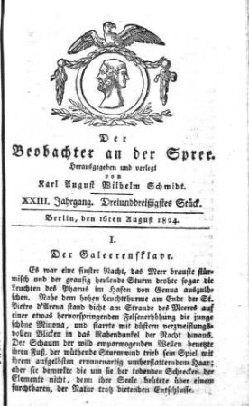 33. Stueck, 16. August 1824