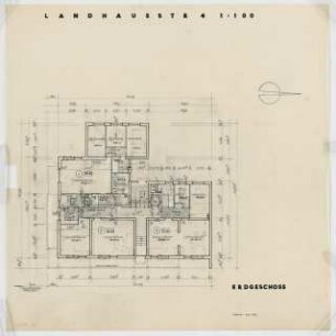 Wohnhaus Landhausstraße 4, Berlin-Wilmersdorf: Grundriss Erdgeschoss 1:100