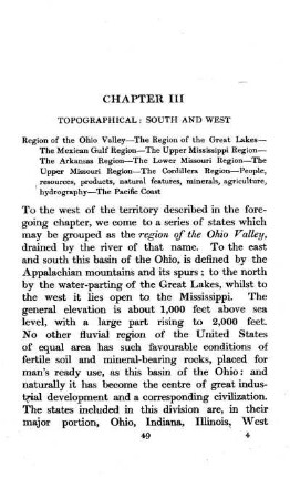 CHAPTER III - TOPOGRAPHICAL SOUTH AND WEST : Region of the Ohio Valley?The Region of the Great Lakes?The Mexican Gulf Region?The Upper Mississippi Region?The Arkansas Region?The Lower Missouri Region?The Upper