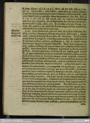 §. 62. Foeminis denegatur Imperium