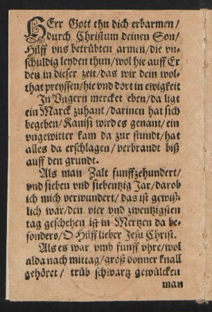 HErr Gott thu dich erbarmen/ || durch Christum deinen Son/ ||