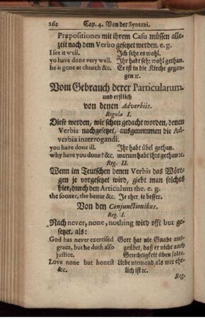 Vom Gebrauch derer Particularum.