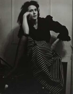 Die Malerin Leonora Carrington in ihrer Wohnung in Greenwich Village