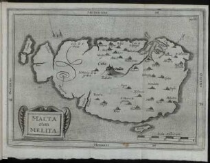 Karte Malta olim Melita