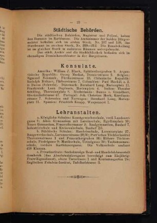Lehranstalten.
