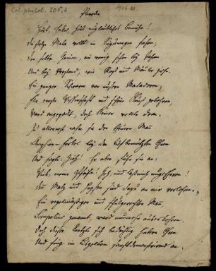 Nr. 3: Parodie (Manuskripttitel), Ohne Ort, 1788