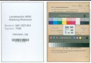 Entnazifizierung Ida Hermann , geb. 03.11.1908 ()