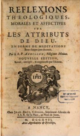Réflexions théologiques sur les attributs de Dieu