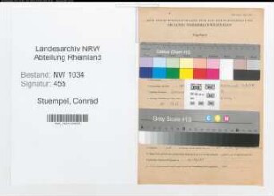 Entnazifizierung Conrad Stuempel , geb. 19.01.1914 (Oberfeuerwerker)