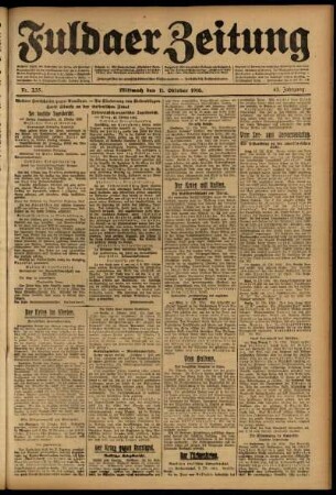 Ausgabe vom Mittwoch, den 11. Oktober 1916.