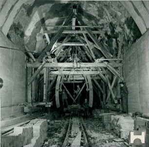 Gleisbergtunnel Heidenau-Altenberg, Deutschland, 1936