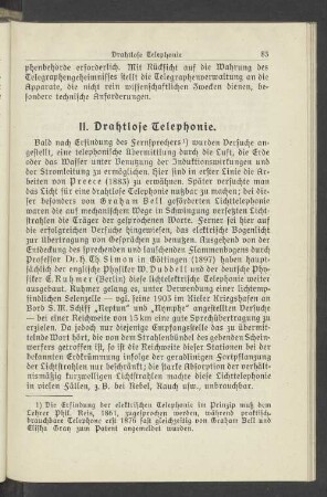 II. Drahtlose Telephonie