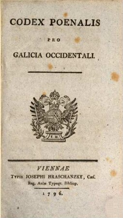 Codex Poenalis Pro Galicia Occidentali