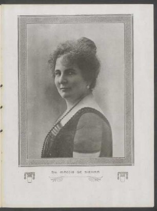 [Fotografía de] Sra. Maccio de Sienra