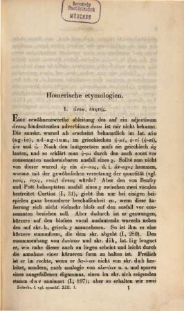 Zeitschrift für vergleichende Sprachforschung auf dem Gebiete der indogermanischen Sprachen. 13, 13. 1864