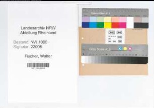 Entnazifizierung Walter Fischer, geb. 25.10.1903 (Studienrat)