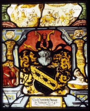 Wappenscheibe des Paul Appetzhofer, Obervogt der Reichenau