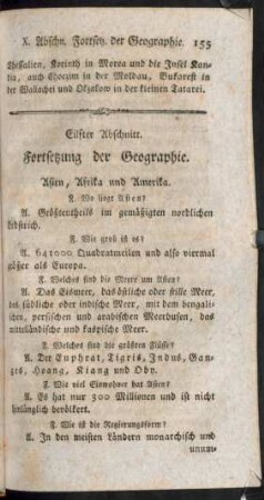 Eilfter Abschnitt. Fortsetzung der Geographie