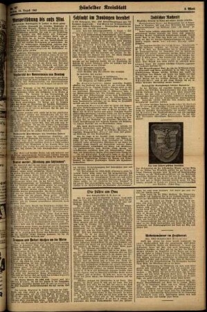 Zweite Ausgabe vom Freitag, den 14. August 1942.