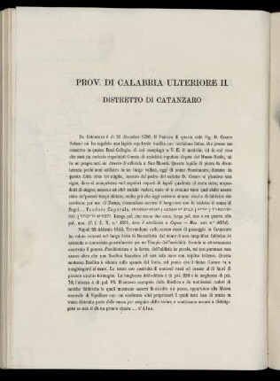 Prov. Di Calabria Ulteriore II.
