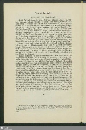 Bitte an den Leser!