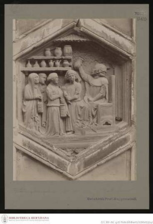 Erschaffung des Menschen und erste Erfindungen, Sechseckige Reliefs des Campanile, Reliefs der südlichen Seite des Campanile, Medicina