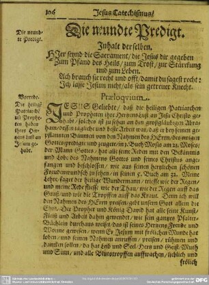 Die neundte Predigt