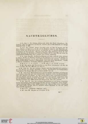 Nachträgliches
