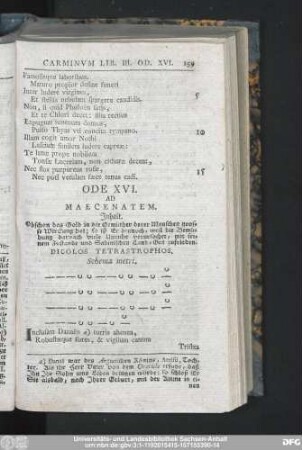 Ode XVI. Ad Maecenatem.