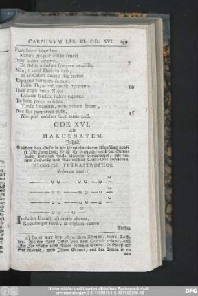 Ode XVI. Ad Maecenatem.
