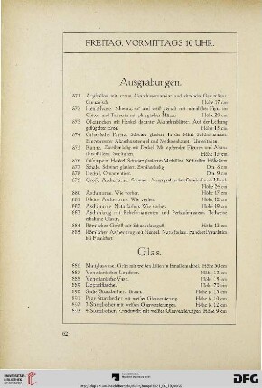 Freitag, vormittags 10 Uhr (Nr. 871-992)
