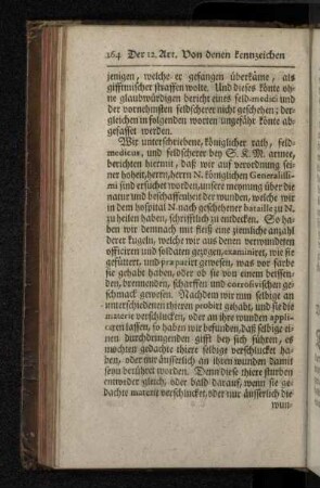 Exempel derer berichte von denen wunden des generis nervosi.