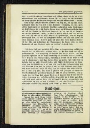 ¬Die¬ wünschenswerten Einrichtungen zur Pflege der pädagogischen Wissenschaft
