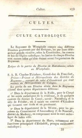 Cultes.