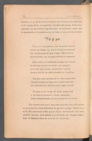 Tú y yo : [Poesía]