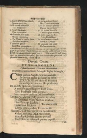 Devotio Quarta. Erga Angelos.