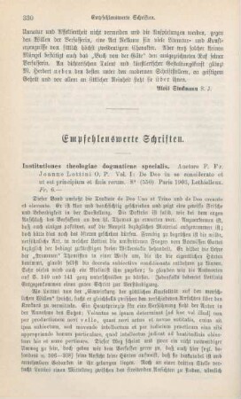 330-341 Empfehlenswerthe Schriften