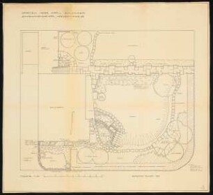 Garten Karl C. Schlenker, Schwenningen: Lageplan mit Gartenplan 1:50