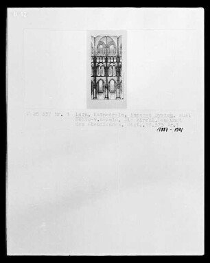 Laon: Kathedrale, Wandaufriss innen