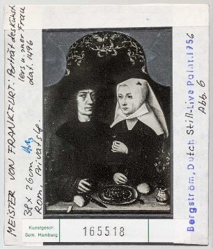 Meister von Frankfurt: der Künstler und seine Frau. Rom, Privatsammlung