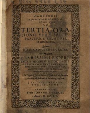 De tertia orationis verae specie