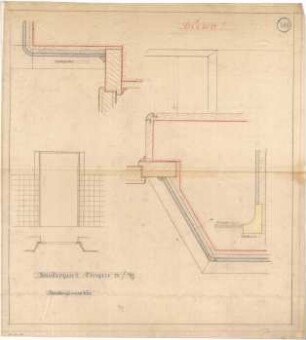 Billing, Hermann; Singen; Krankenhaus - Krankenzimmertür (Details; Schnitt)
