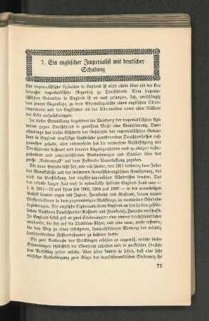 7. Ein englischer Imperialist mit deutscher Schulung