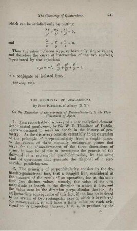 The geometry of quaternions.