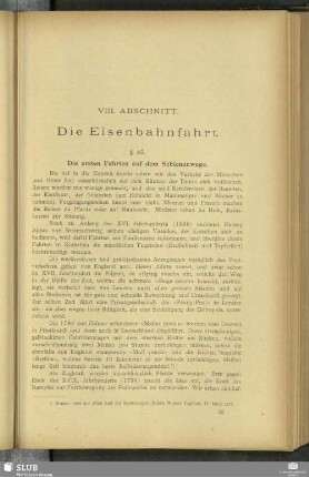 VIII. Abschnitt. Die Eisenbahnfahrt