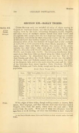 Section XII. Early Tribes